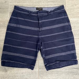 Mens blue and white striped Banana Republic Emerson Short